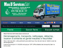 Tablet Screenshot of manu-services.ch